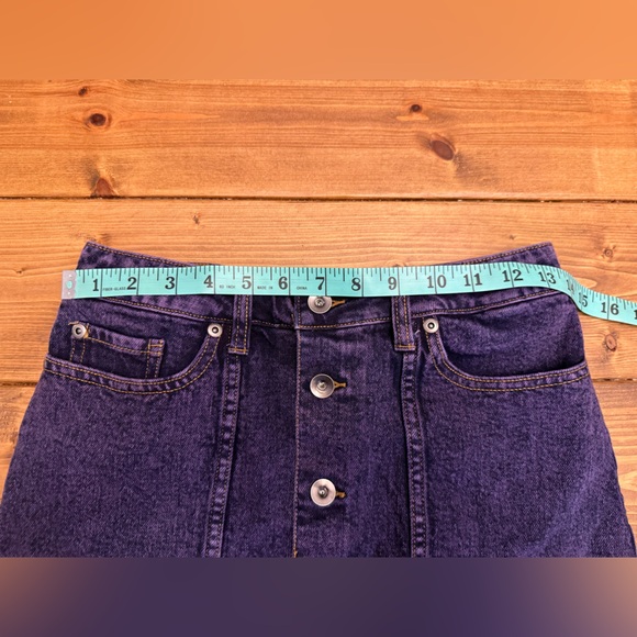 Hot Topic Purple Denim Mini Skirt - Picture 3 of 5